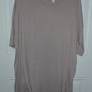 LuLaRoe Tan Short Sleeve Tee